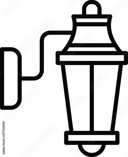Wall Lamp Icon Style