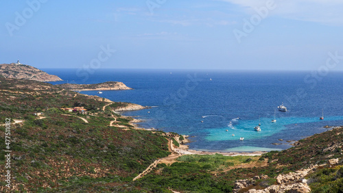 Fototapeta Naklejka Na Ścianę i Meble -  Corsica is the fourth-largest island in the Mediterranean and lies southeast of the French mainland.