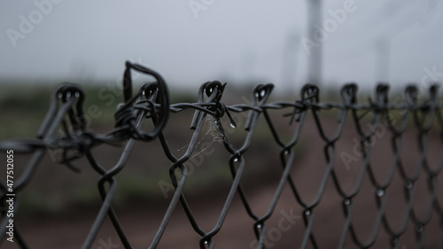 barbed wire fence with wire