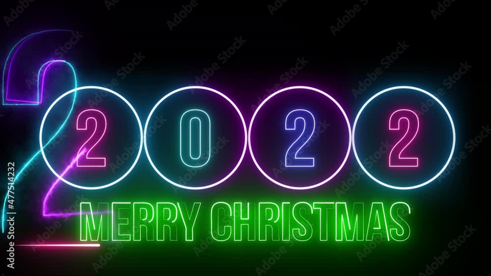 New Year Decorations and Neon Light Frame Template. Creative Holiday Animated Design Happy new year neon element background Christmas New Year Decorations and Neon Light Frame Template. Creative Holiday Animated Design Happy new year neon element background Christmas