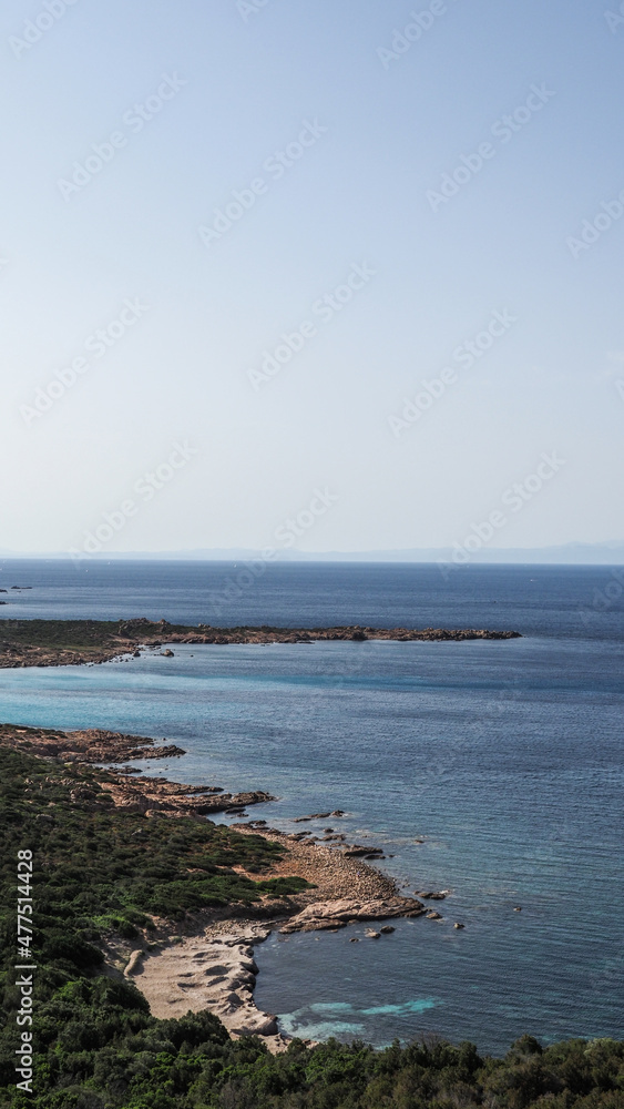 Corsica is the fourth-largest island in the Mediterranean and lies southeast of the French mainland. Corsica is the fourth-largest island in the Mediterranean and lies southeast of the French mainland.