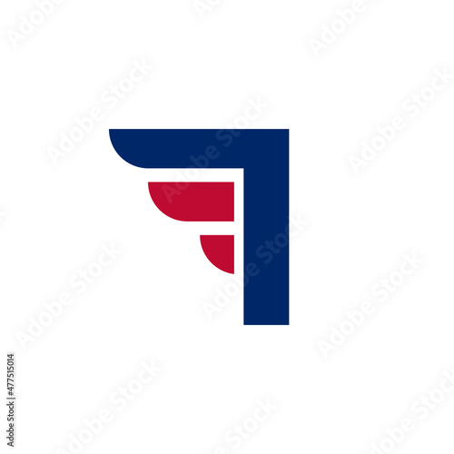 Alphabet Letter J with Fast Wings Logo Design Element on White background Vector Illustration