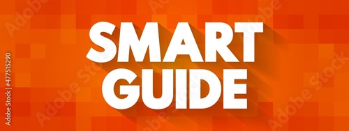 Smart Guide text quote, concept background