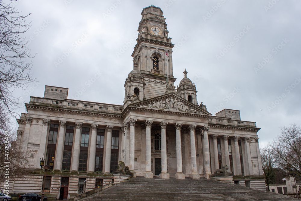 Portsmouth Guildhall in Hampshire, England, UK