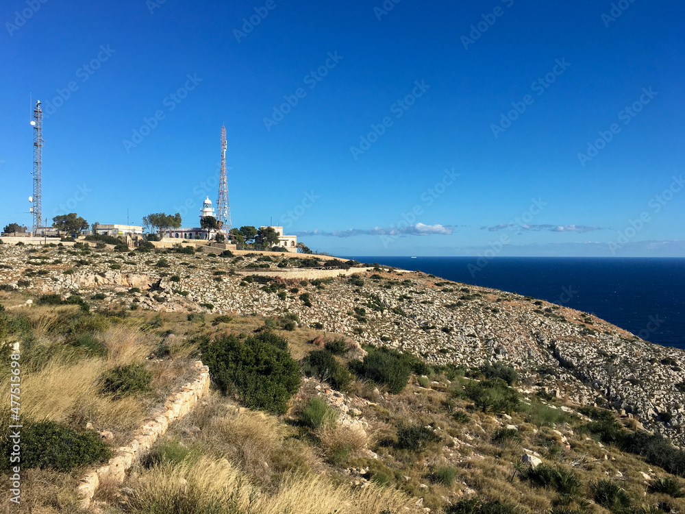 View of the Lighthouse in Cape Sant Antoni, Javea View of the Lighthouse in Cape Sant Antoni, Javea