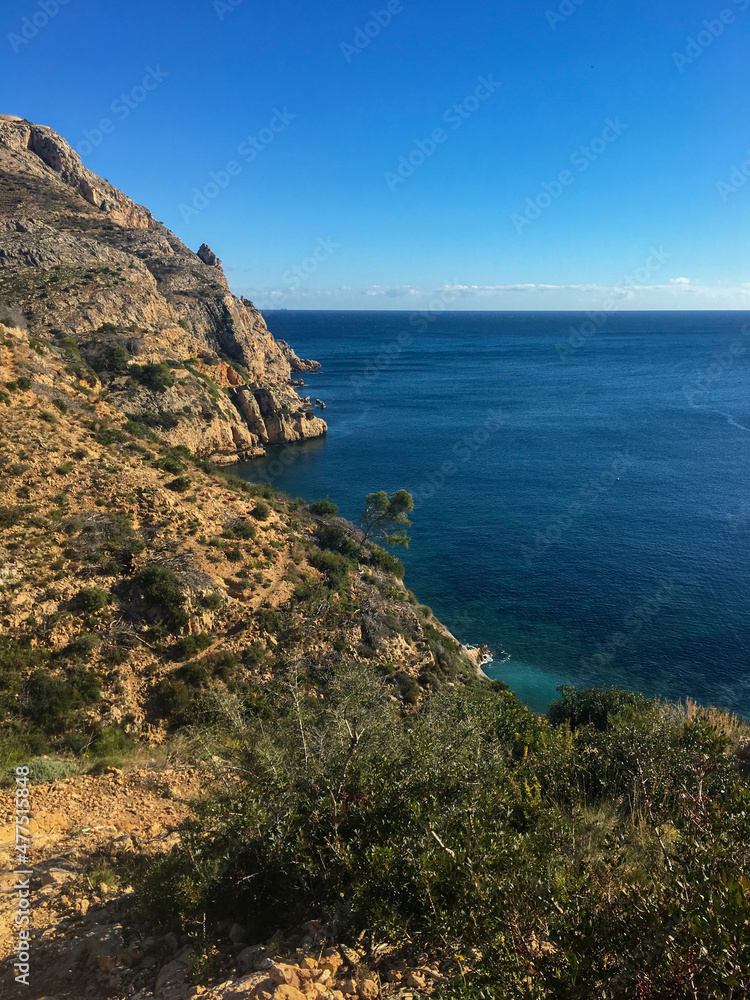 View of the Mediterranean Sea and Cape Sant Antoni