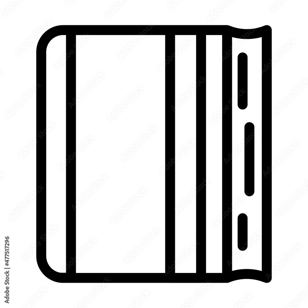 diary for writing line icon vector. diary for writing sign. isolated contour symbol black illustration diary for writing line icon vector. diary for writing sign. isolated contour symbol black illustration
