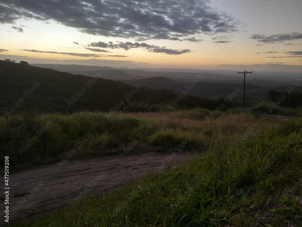 Obraz premium sunset in the mountains