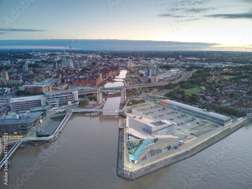 Sunrise over The Deep, Hull, UK