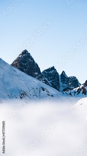 Wallpaper Mural snow covered mountains Torontodigital.ca