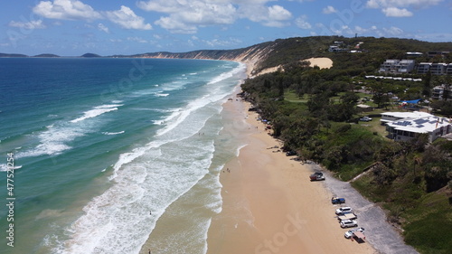 Aerial view on Rainbow Beach