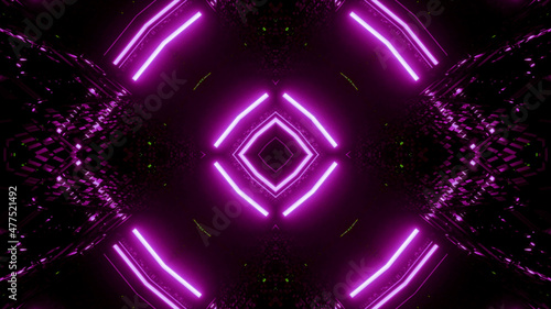 Neon Disco Lights And Futuristic Hi-Tech Sci Fi Illustration Background Wallpaper Texture for Banners, Web Templates, Titles, Texts, Flyers, Book Covers and ect. © vjtar