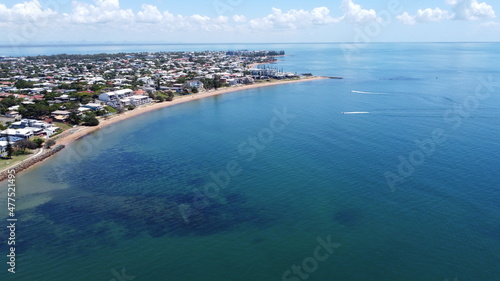Aerial view of Redcliffe Bay in Brisbane, Queensland photo