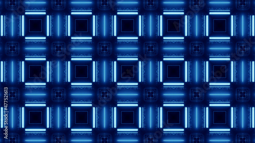 Neon Disco Lights And Futuristic Hi-Tech Sci Fi Illustration Background Wallpaper Texture for Banners, Web Templates, Titles, Texts, Flyers, Book Covers and ect.