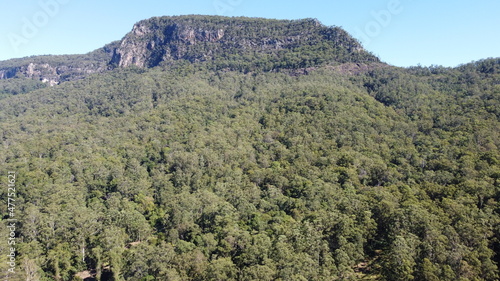 A mountain in a rainforest