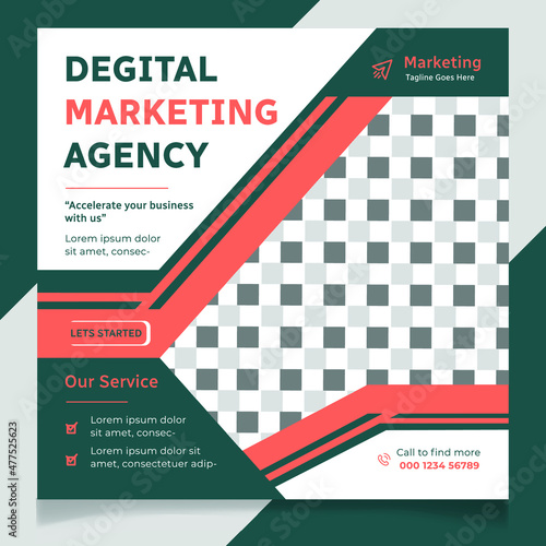 Degital Marketing Social Media Post Template