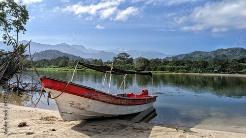 boat on the lake