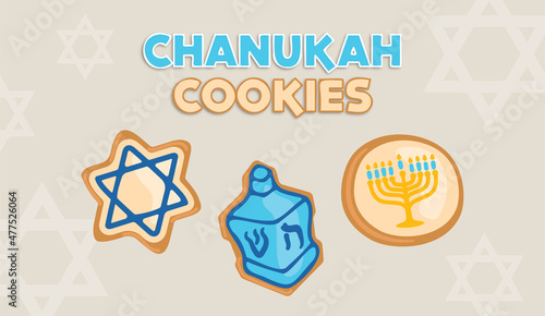 Chanukah Vector Cookies