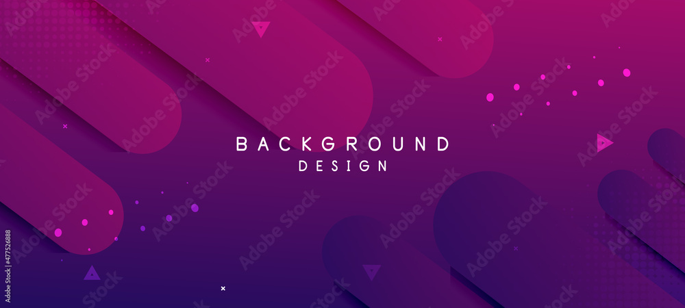 Purple gradient minimal vector background with dotted and circle shape. Abstract halftone textured backdrop for banners, presentations, business templates