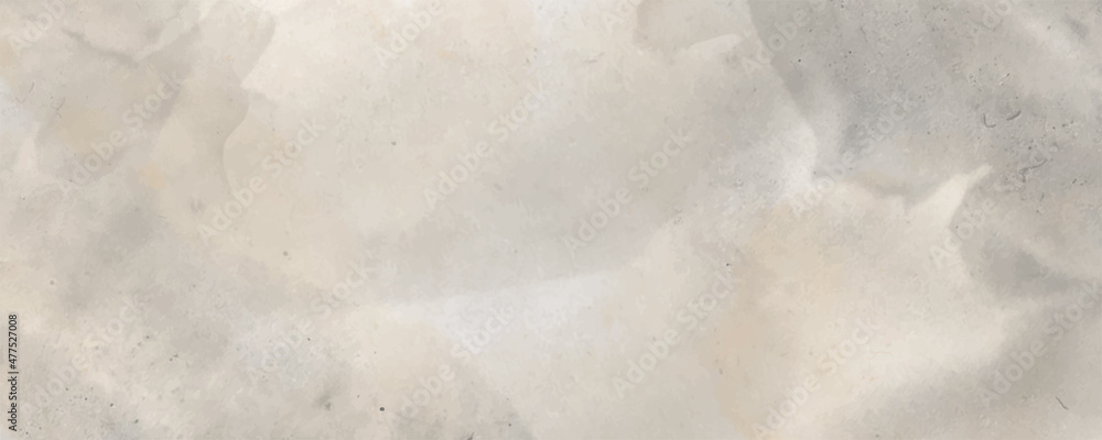 Obraz premium Vector watercolor art background. Old paper. Beige watercolour texture for cards, flyer, poster, banner, and cover design. Grunge brushstrokes and splashes. Dirty painted template for design.
