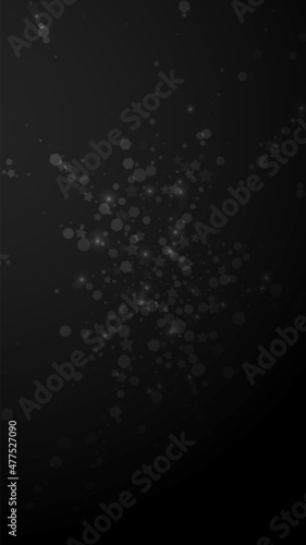 Magic stars sparse Christmas background. Subtle fl