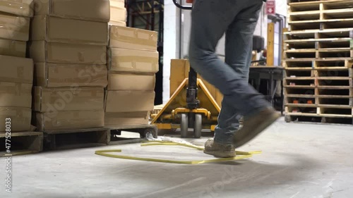An industrial occupational health and safety topic.  Slips, trips and falls are a major cause of workplace accidents and claims.