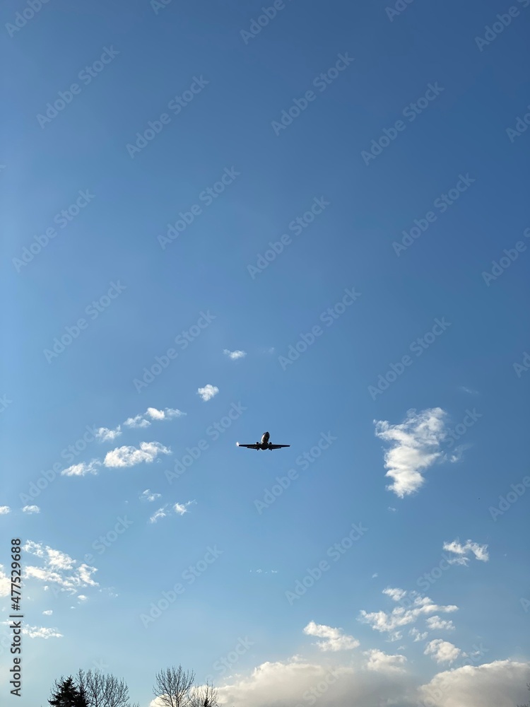 airplane in the sky