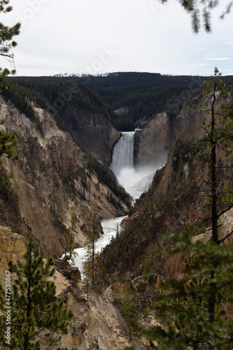 Yellowstone National Park waterfalls