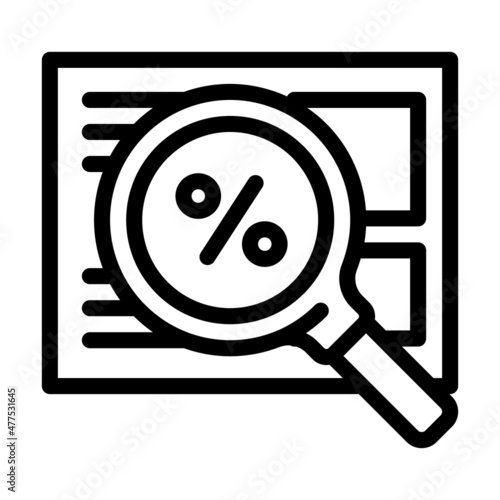 calendar with week of discounts line icon vector. calendar with week of discounts sign. isolated contour symbol black illustration