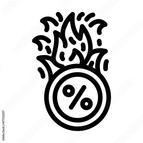 promo car line icon vector. promo car sign. isolated contour symbol black illustration