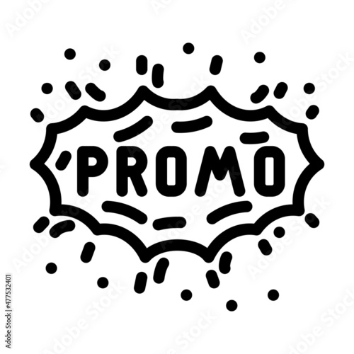 rumors talk about discounts line icon vector. rumors talk about discounts sign. isolated contour symbol black illustration