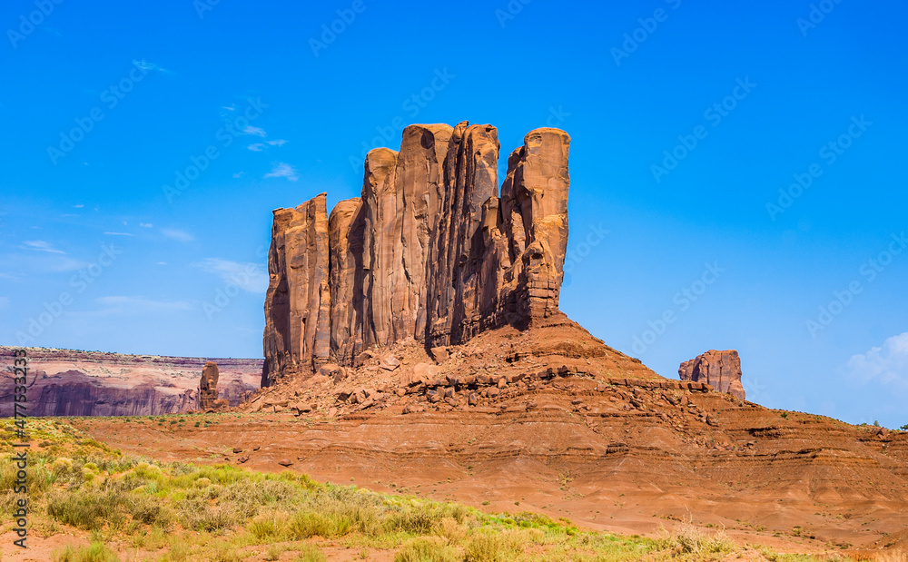 Fototapeta premium Camel Butte is a giant sandstone formation in the Monument valley