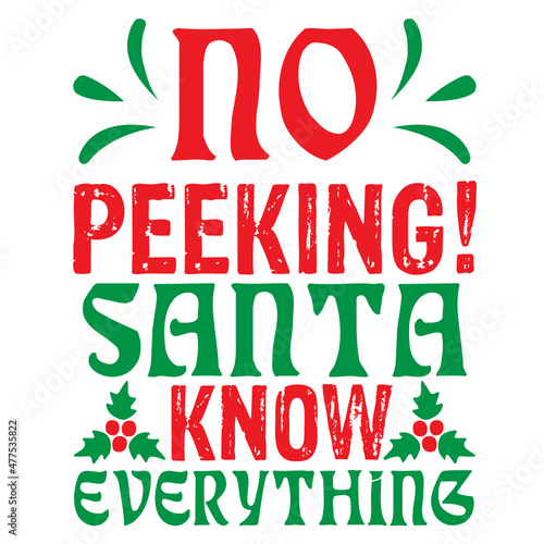 No Peeking! Santa Know Everything 