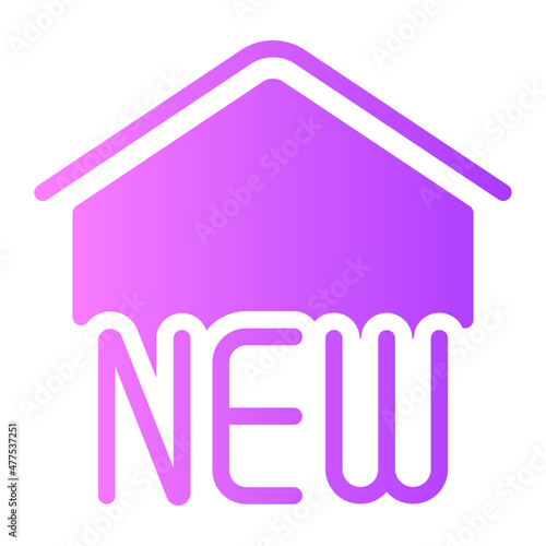 new home gradient icon