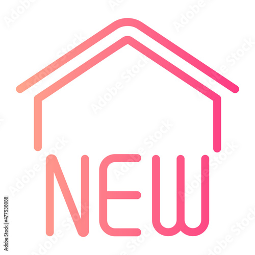 new home gradient icon
