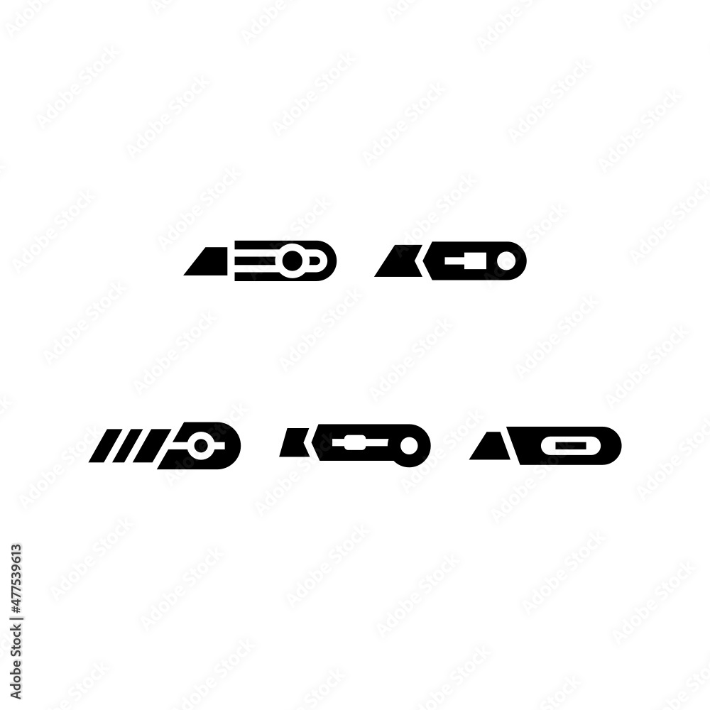 Cutter set icon isolated on white background Cutter set icon isolated on white background