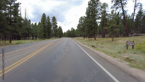 Driving Plate Bryce Canyon Scenic Drive Southbound Multicam Set 02 Front View Sunrise Point Utah Southwest USA