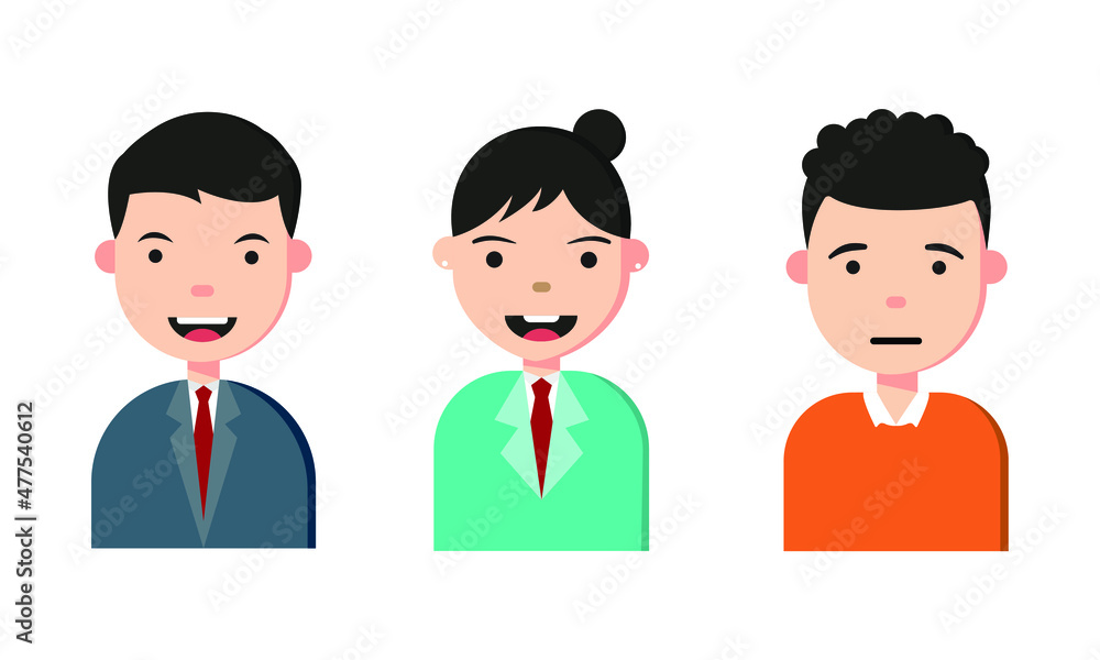 flat illustrations of businessmen characters. the simple and minimalist concept of digitized human avatars. set of people profile collection. flat illustrations of businessmen characters. the simple and minimalist concept of digitized human avatars. set of people profile collection.