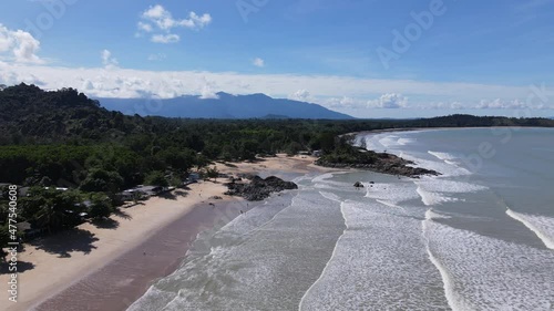 The Pugu, Gondol, Siar and Pandan Beaches of Lundu area at the most southern part of Sarawak and Borneo Island photo