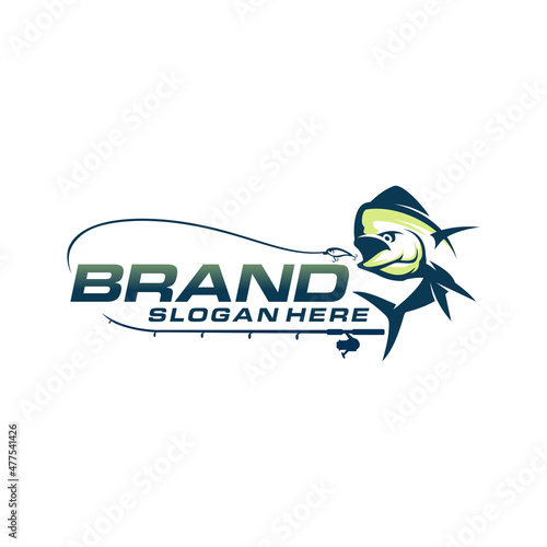 fishing logo template