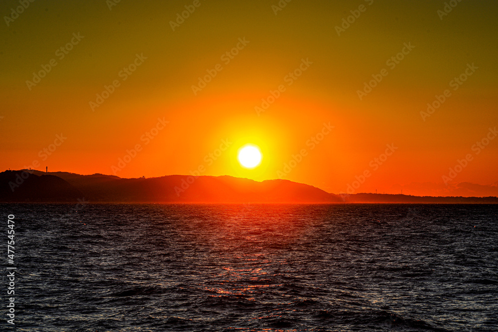 Fototapeta premium sunset over the sea