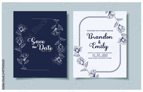 wedding invitation card template design