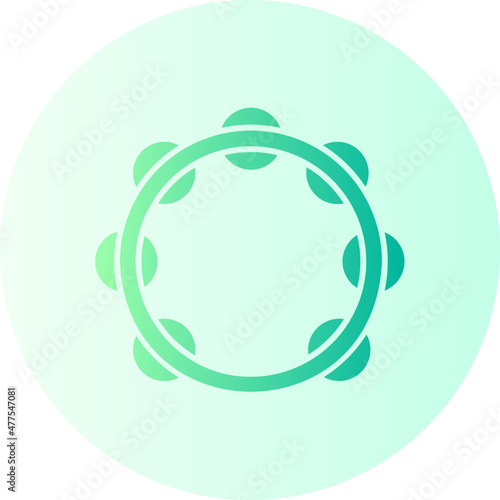 tambourine gradient icon