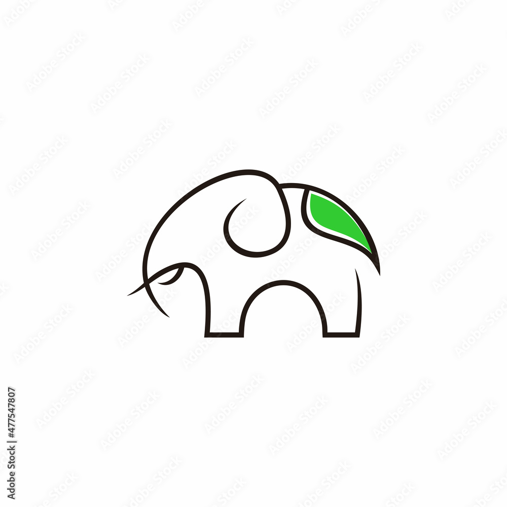 elephant with lineart style logo design
elephant with lineart style logo design
