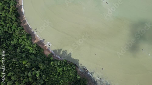 The Telok Teluk Melano Coastline and Serabang Beach at the most southern tip of the Tanjung Datu part of Sarawak and Borneo Island photo