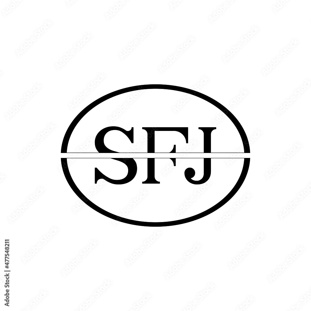 SFJ letter logo design with white background in illustrator, vector logo modern alphabet font overlap style. calligraphy designs for logo, Poster, Invitation, etc. SFJ letter logo design with white background in illustrator, vector logo modern alphabet font overlap style. calligraphy designs for logo, Poster, Invitation, etc.