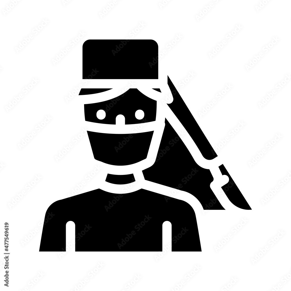 surgeon doctor glyph icon vector. surgeon doctor sign. isolated contour symbol black illustration surgeon doctor glyph icon vector. surgeon doctor sign. isolated contour symbol black illustration