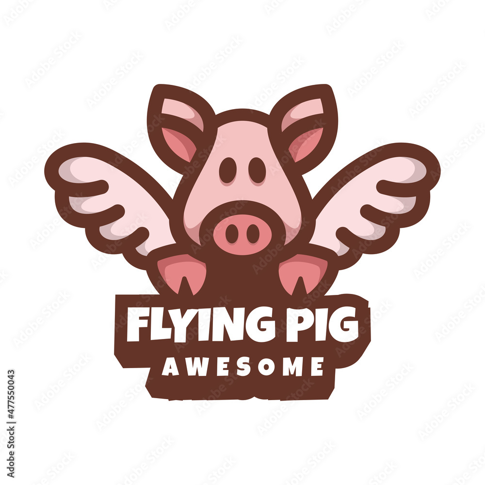 Illustration vector graphic of Flying Pig, good for logo design Stock Vector | Adobe Stock illustration-vector-graphic-of-flying-pig-good-for-logo-design-stock-vector-adobe-stock