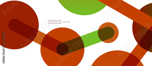 Abstract background. Round dots connected by lines. Trendy techno business template for wallpaper, banner, background or landing