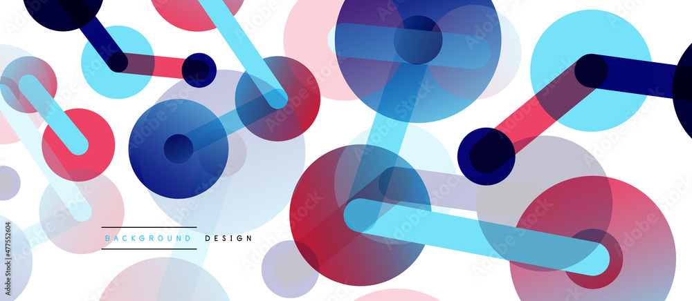Line points connections geometric abstract background. Circles connected by lines. Trendy techno business template for wallpaper, banner, background or landing Line points connections geometric abstract background. Circles connected by lines. Trendy techno business template for wallpaper, banner, background or landing
